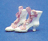 Dollhouse Miniature Fancy High Button Shoes
